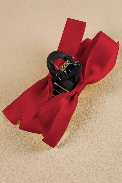 Holiday Bow Large Claw Clip
