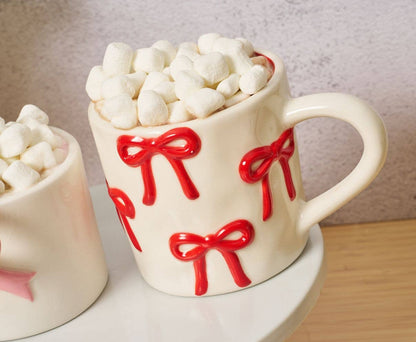 Red Bow Ceramic Mug