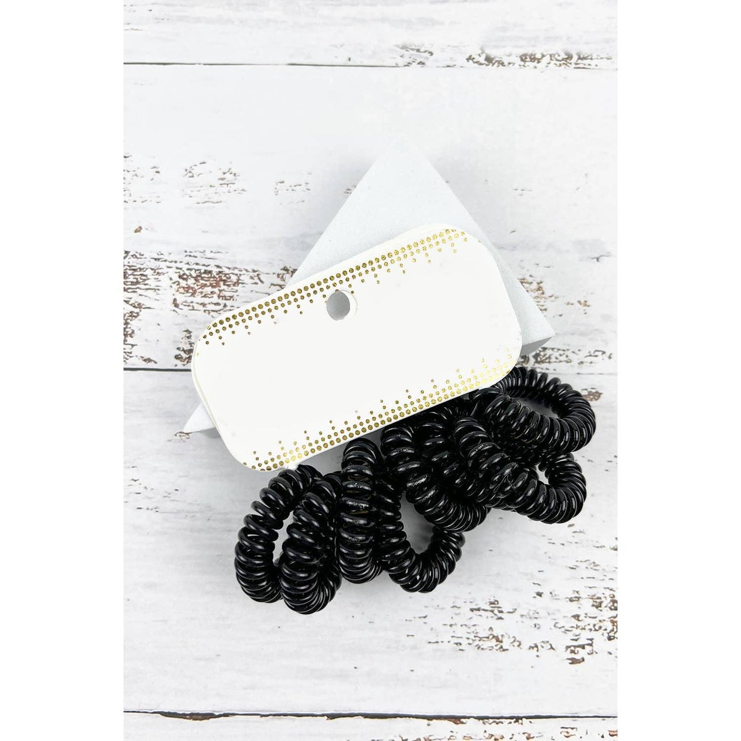 Black Spiral Hair Tie Set