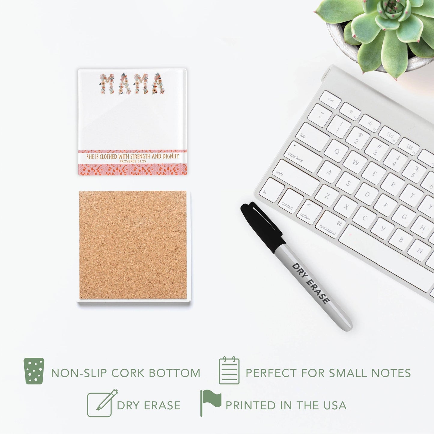Dry Erase Note Tile - Mama