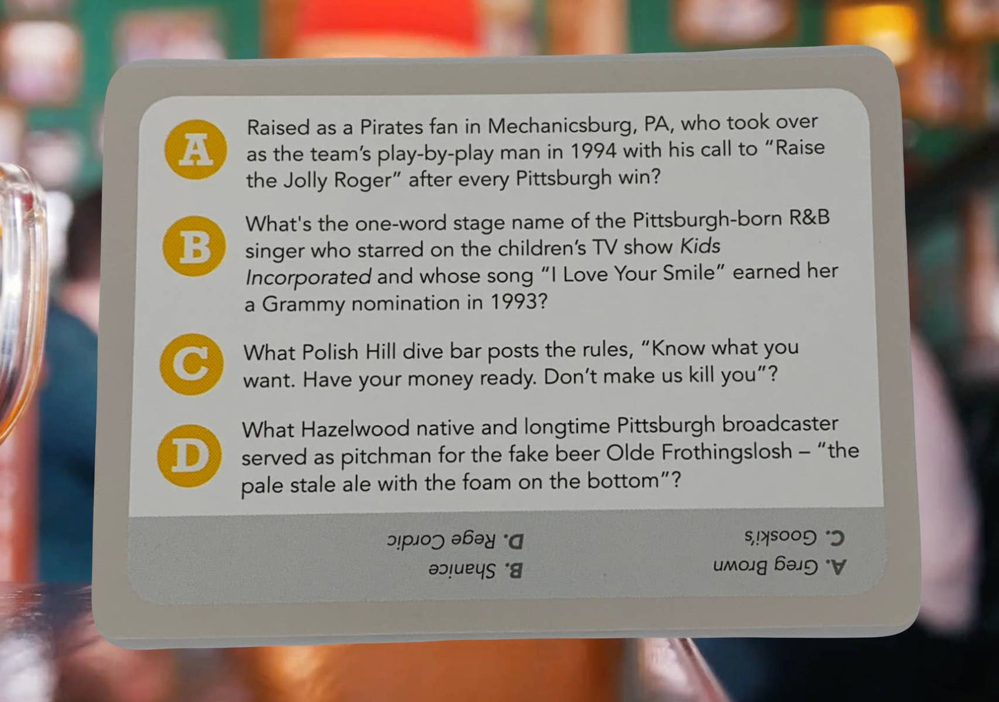 You Gotta Know Pittsburgh - Hometown Trivia Game