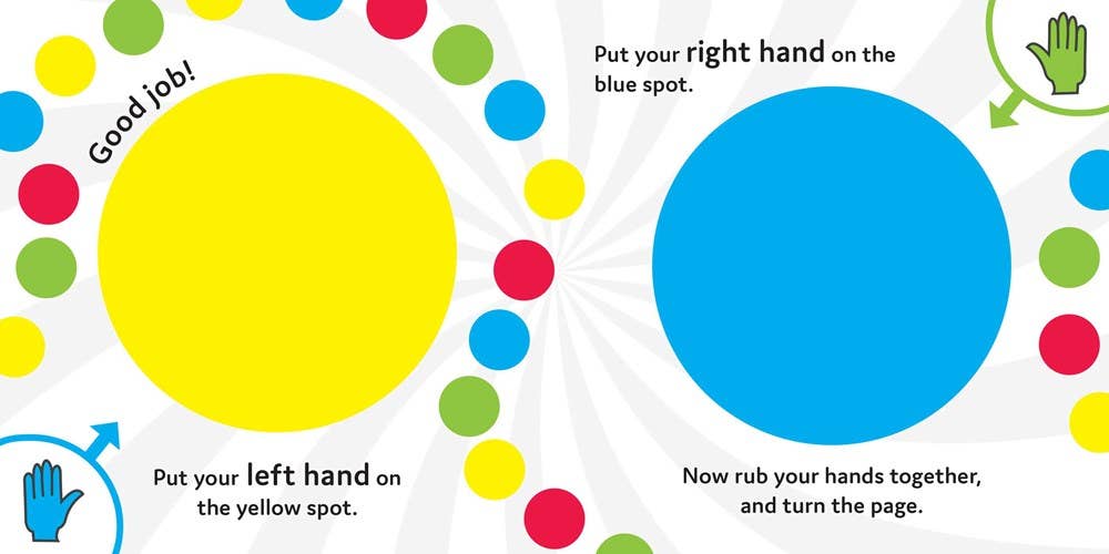 Hasbro Twister Board Book - Right Hand Here