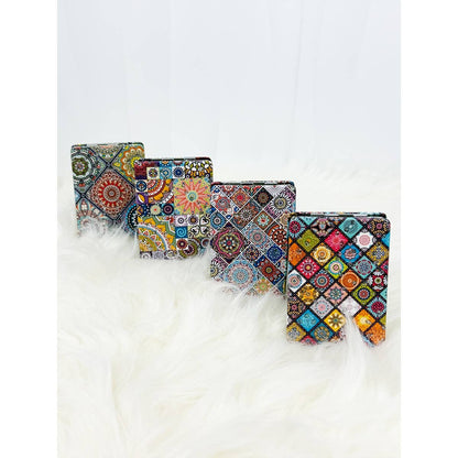 Patterned Double-Sided Cosmetic Mirror