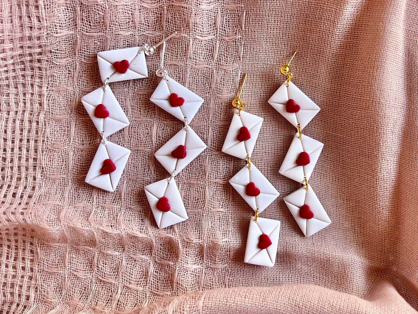 Love Letter Clay Earrings