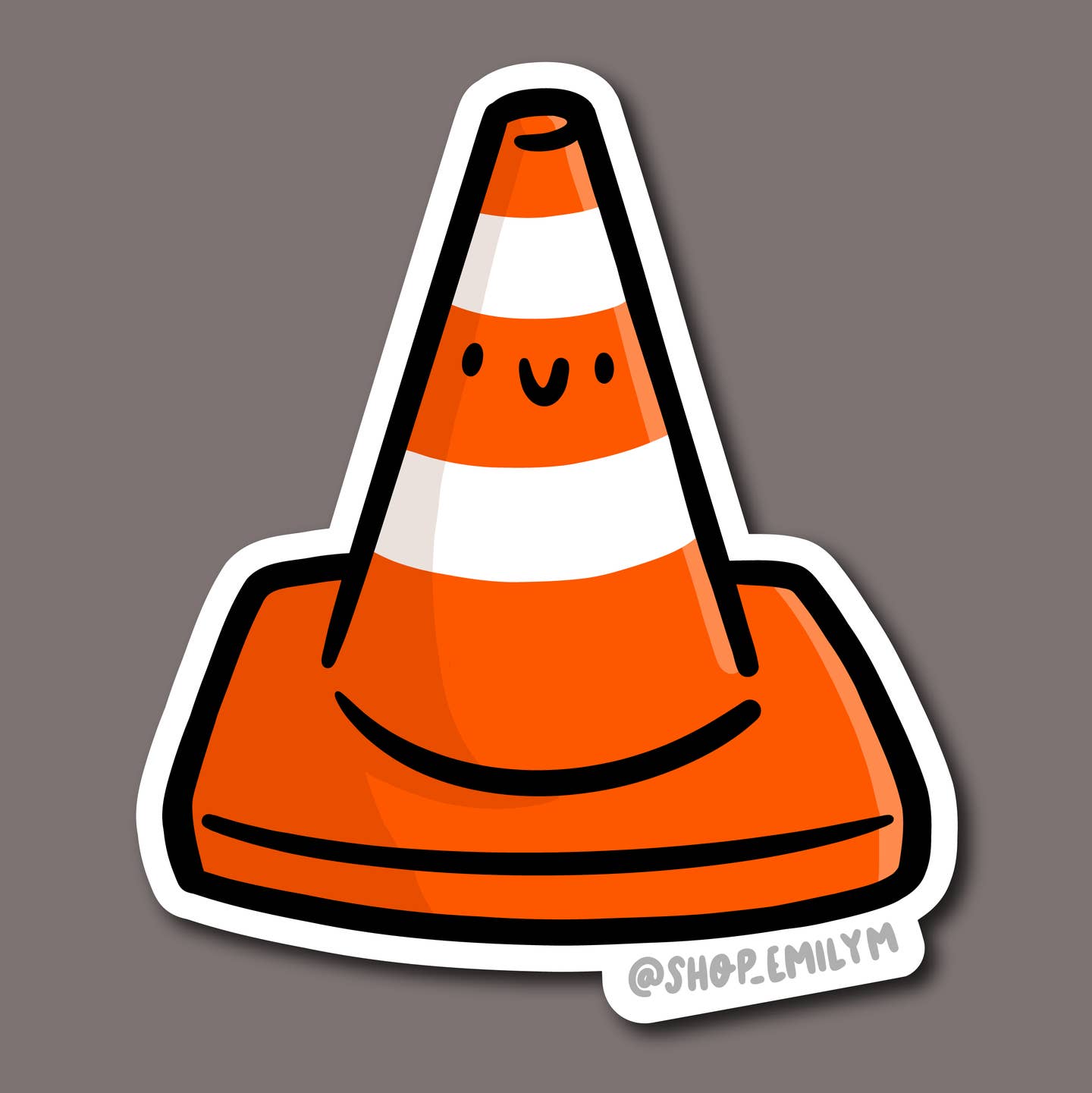 Traffic Cone Sticker