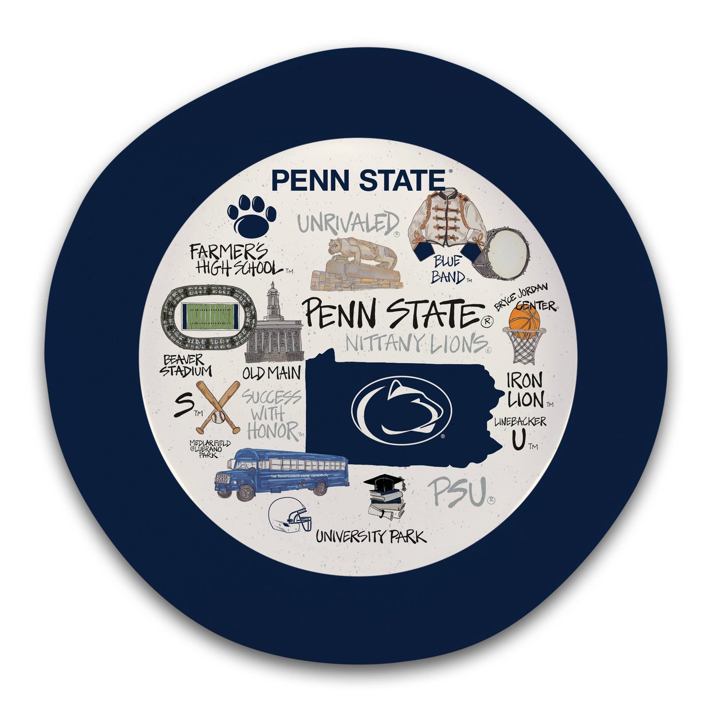 Penn State Melamine Serving Bowl