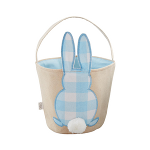 Canvas Easter Basket - Blue Bunny