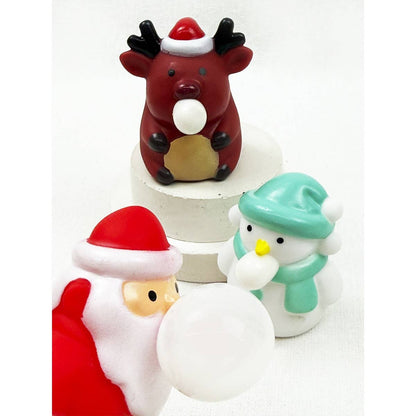 Blow Bubble Christmas Character Squishy