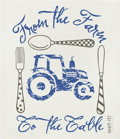 Farm to Table Blue Swedish Cloth
