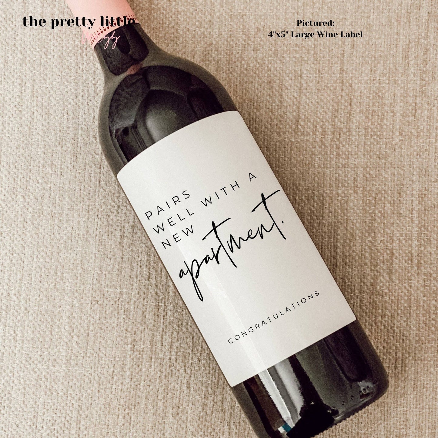 New Apartment - Wine Bottle Label