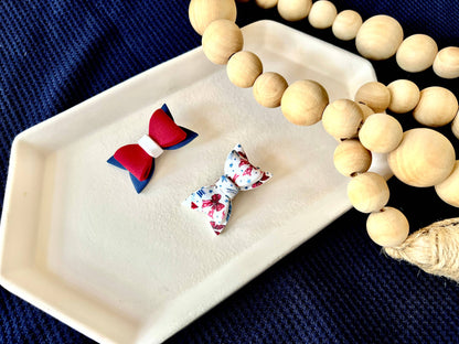 Fourth of July Bow Hair Clip