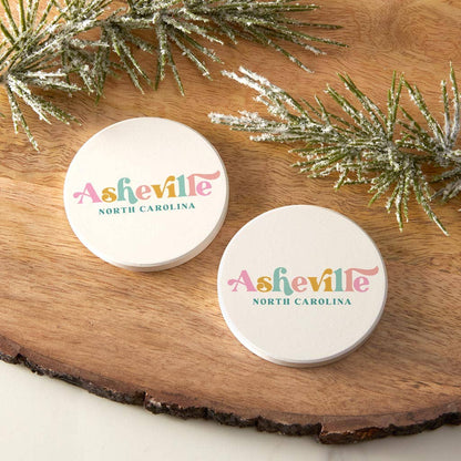 Pastel Retro Car Coaster Set - Greensburg, Pennsylvania