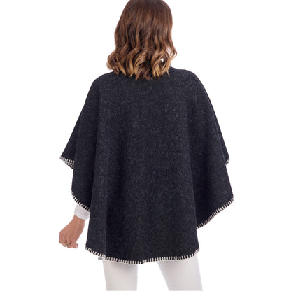 Black Hayword Blanket Poncho