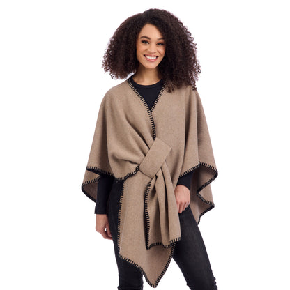 Oatmeal Hayword Blanket Poncho