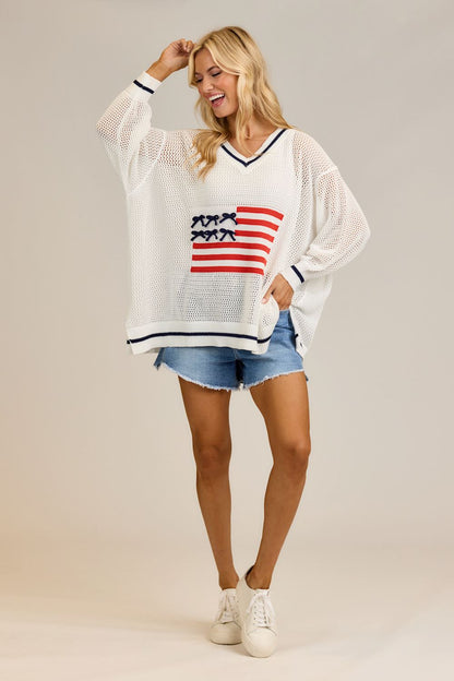 Americana Flag Sweater