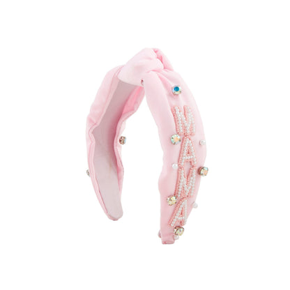 Pink Mama Beaded Headband