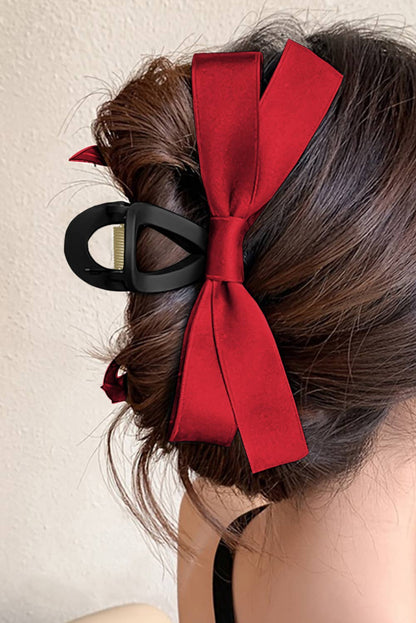 Holiday Bow Large Claw Clip