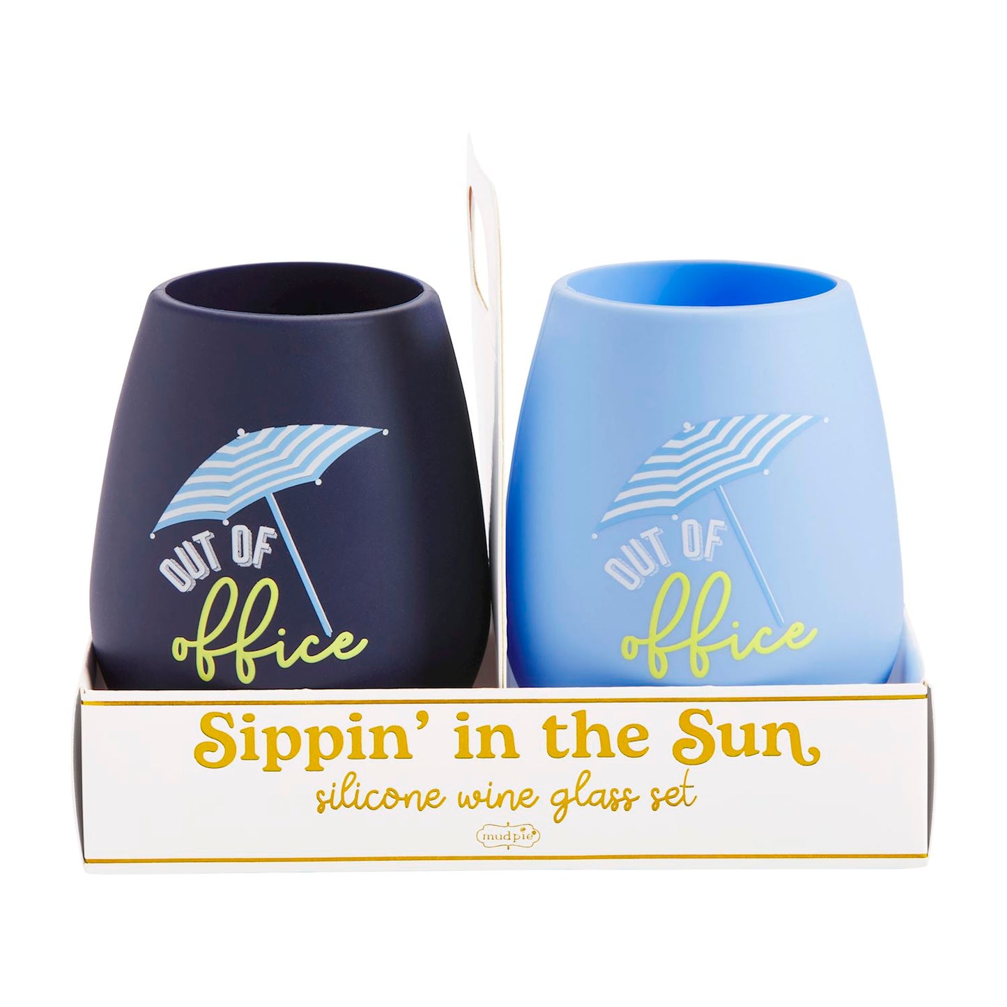 Silicone Wine Glass Set Navy
