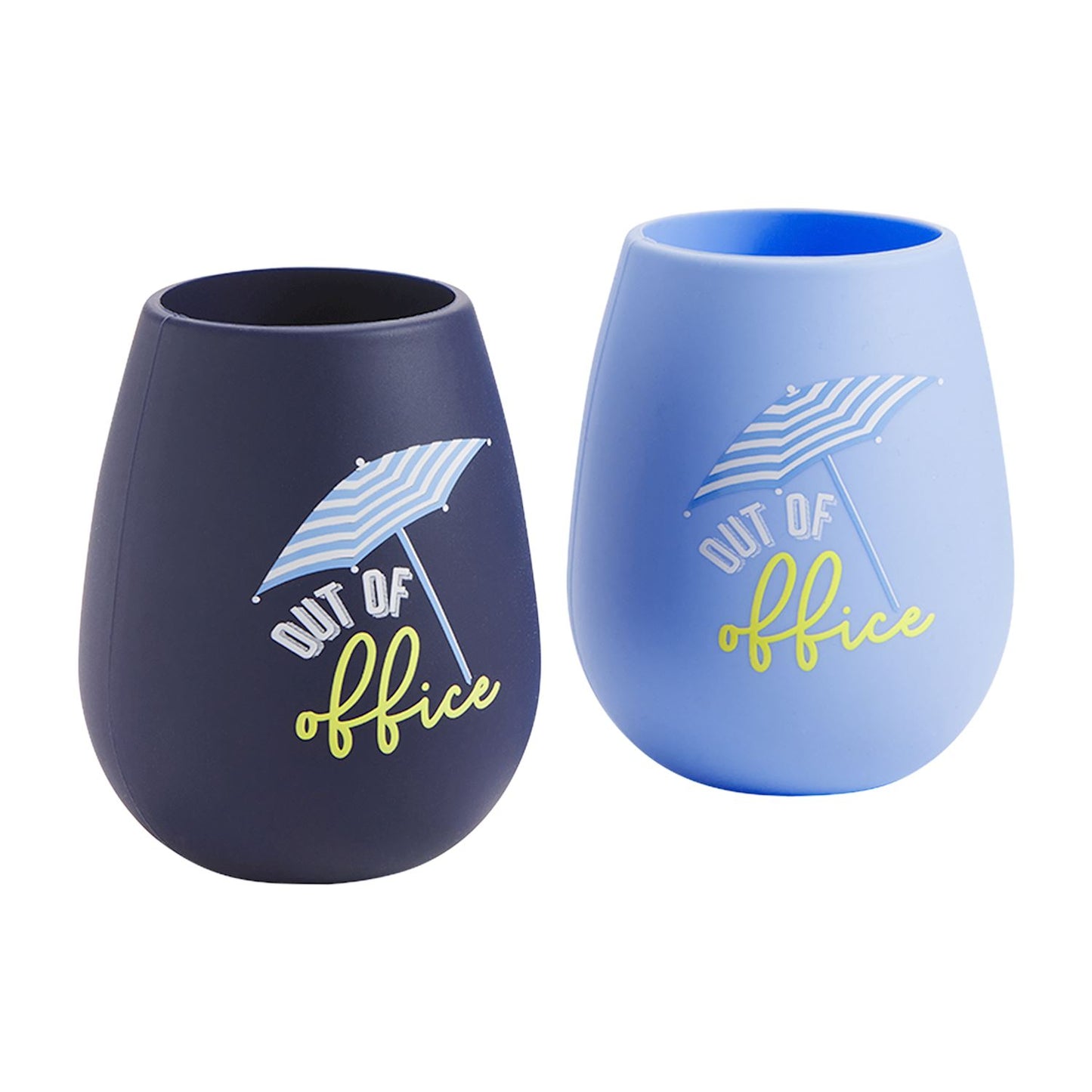 Silicone Wine Glass Set Navy