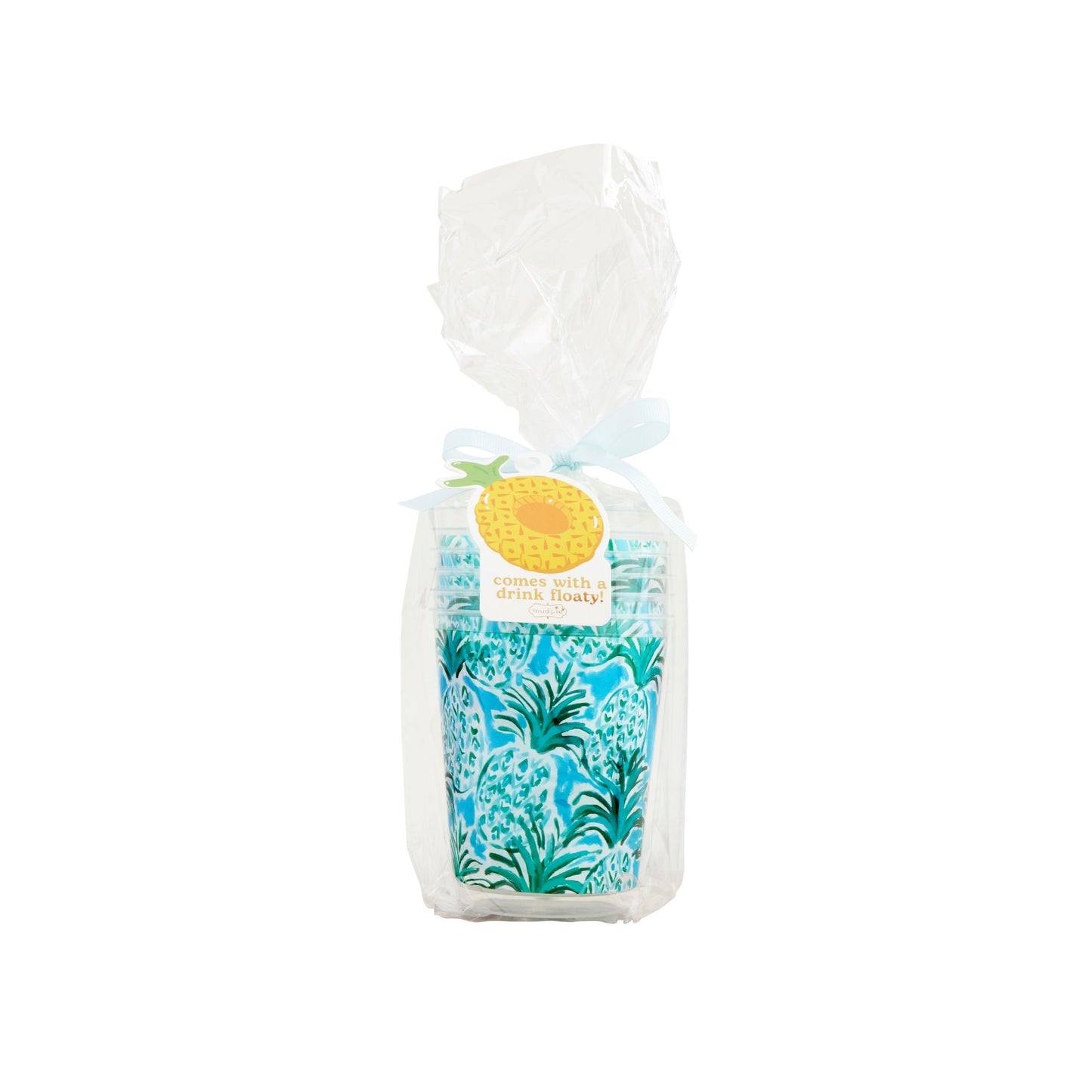 Pool Float & Party Cup Set - Pineapple
