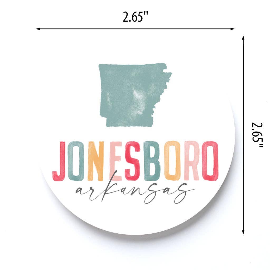 Watercolor Car Coasters - Greensburg, Pennsylvania