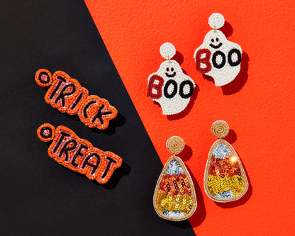 Candy Corn Beaded Earrings