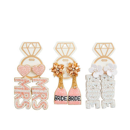 Beaded Bridal Earrings