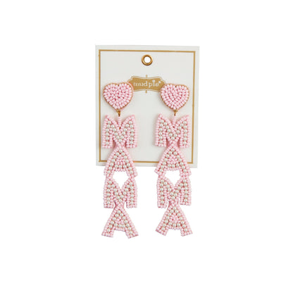 Pink Mama Beaded Earrings