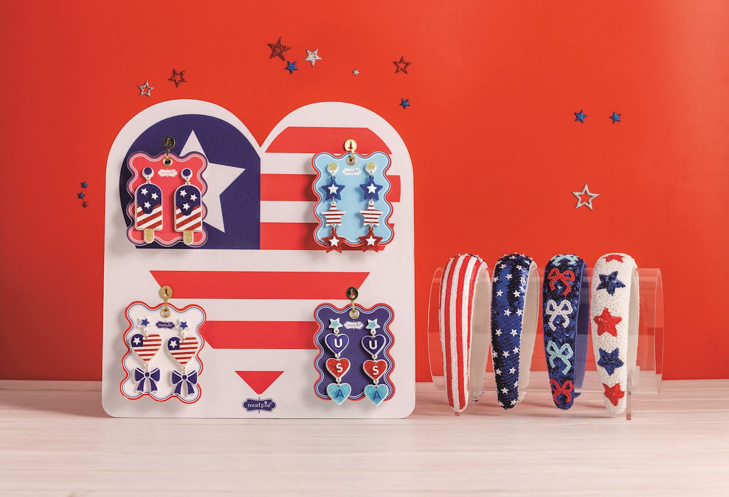 Americana Earrings - Hearts