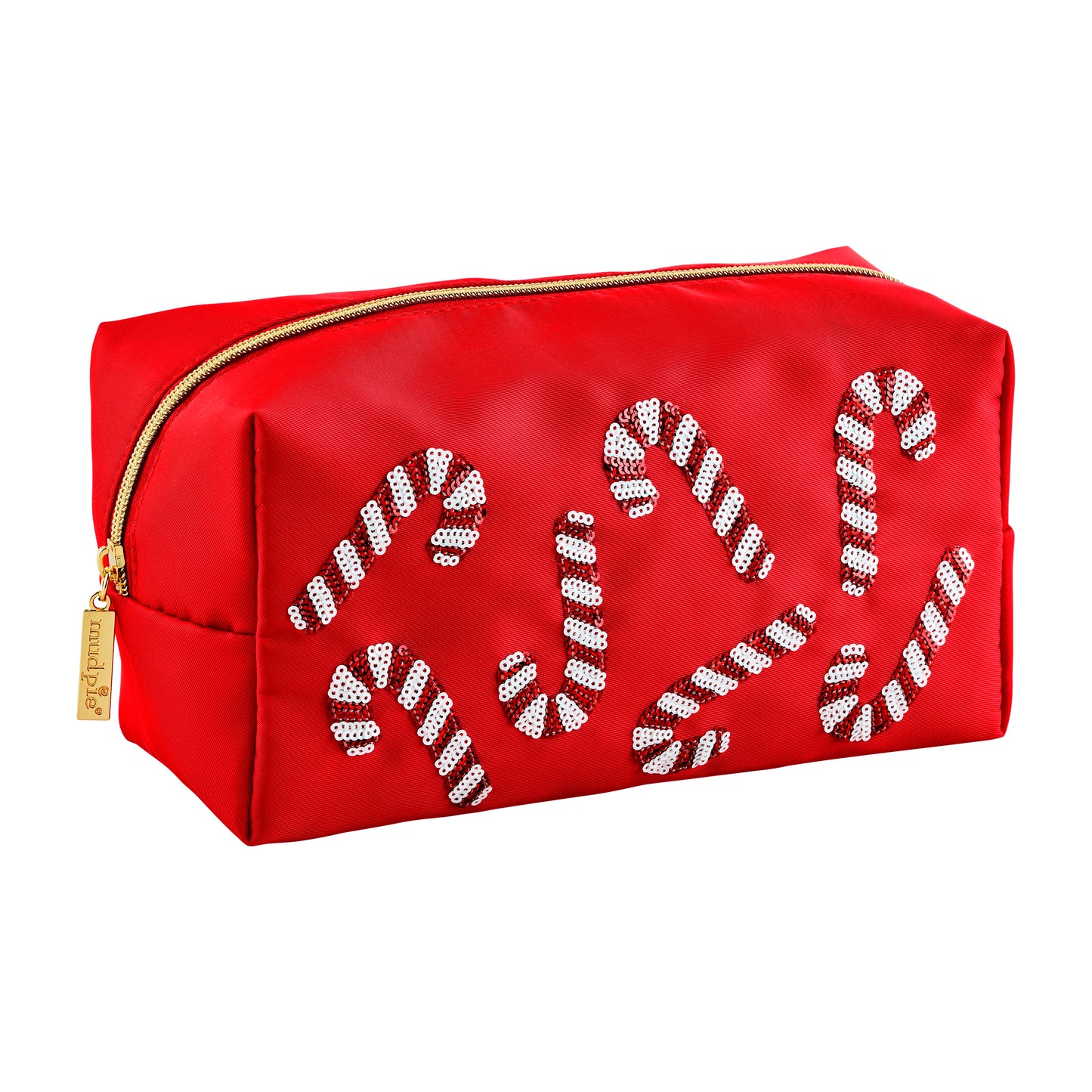 Sparkle Cosmetic Case - Candy Canes