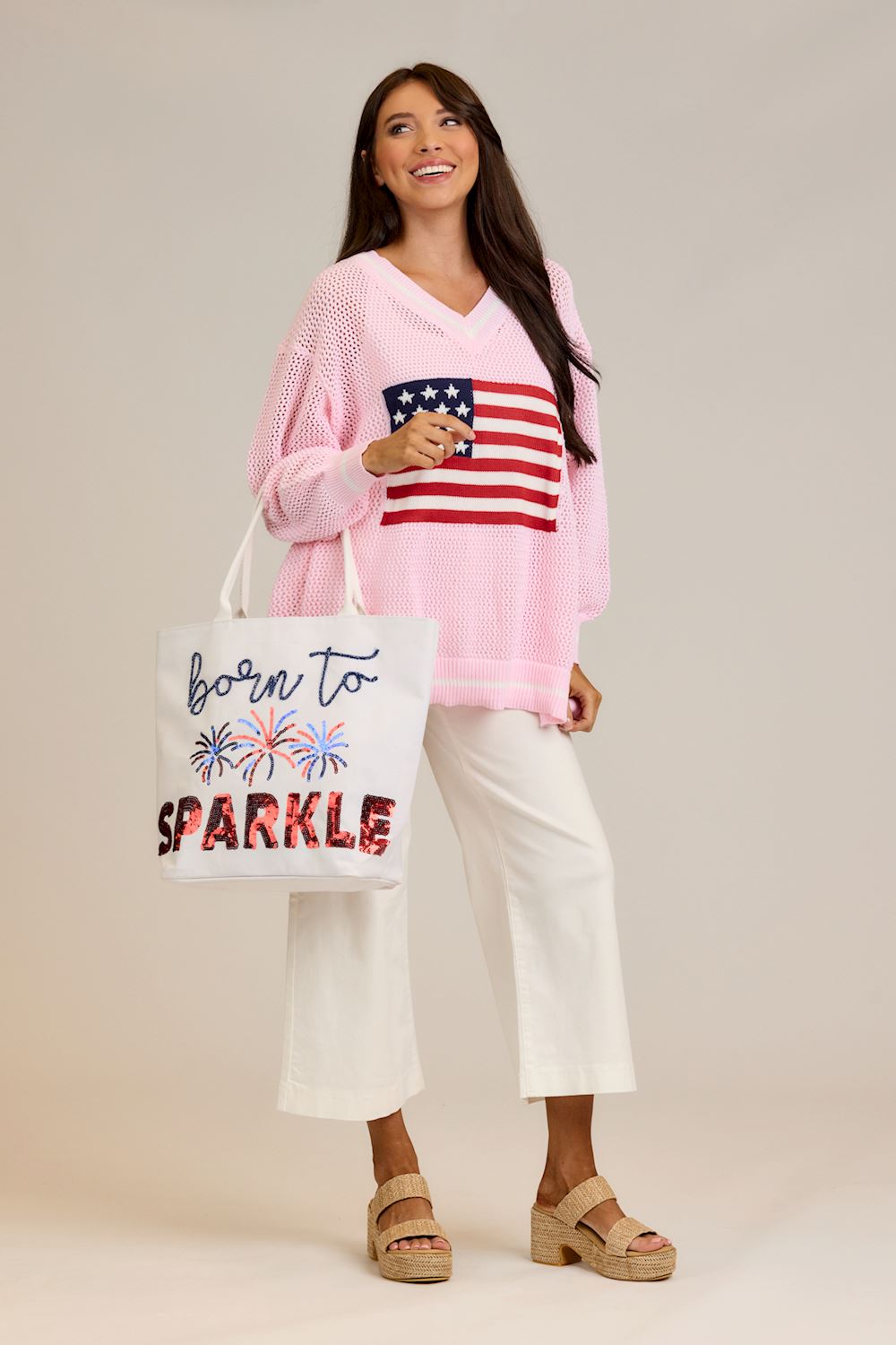 Americana Born To Sparkle Tote