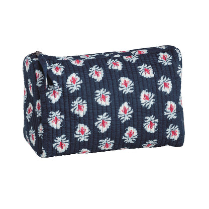 Americana Block Print Quilted Case - Navy