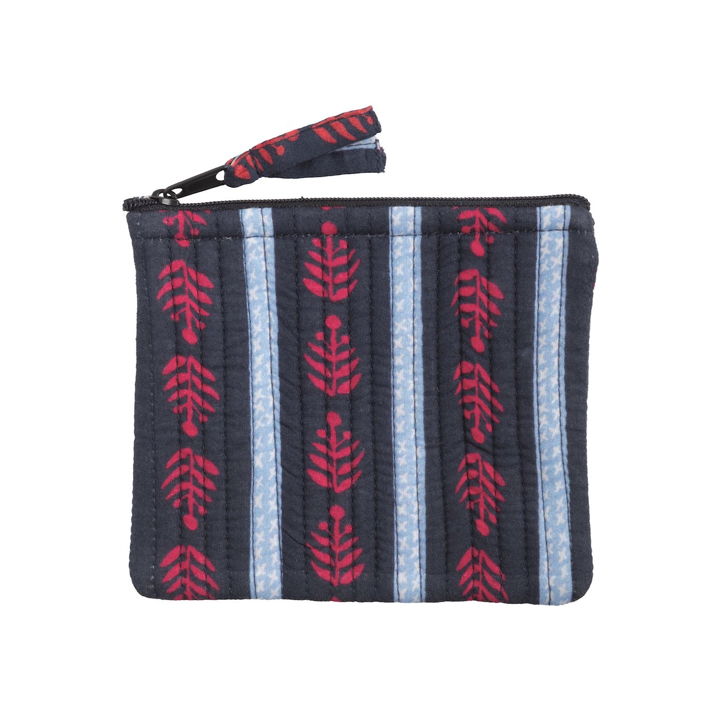 Americana Small Block Print Case - Blue & Red
