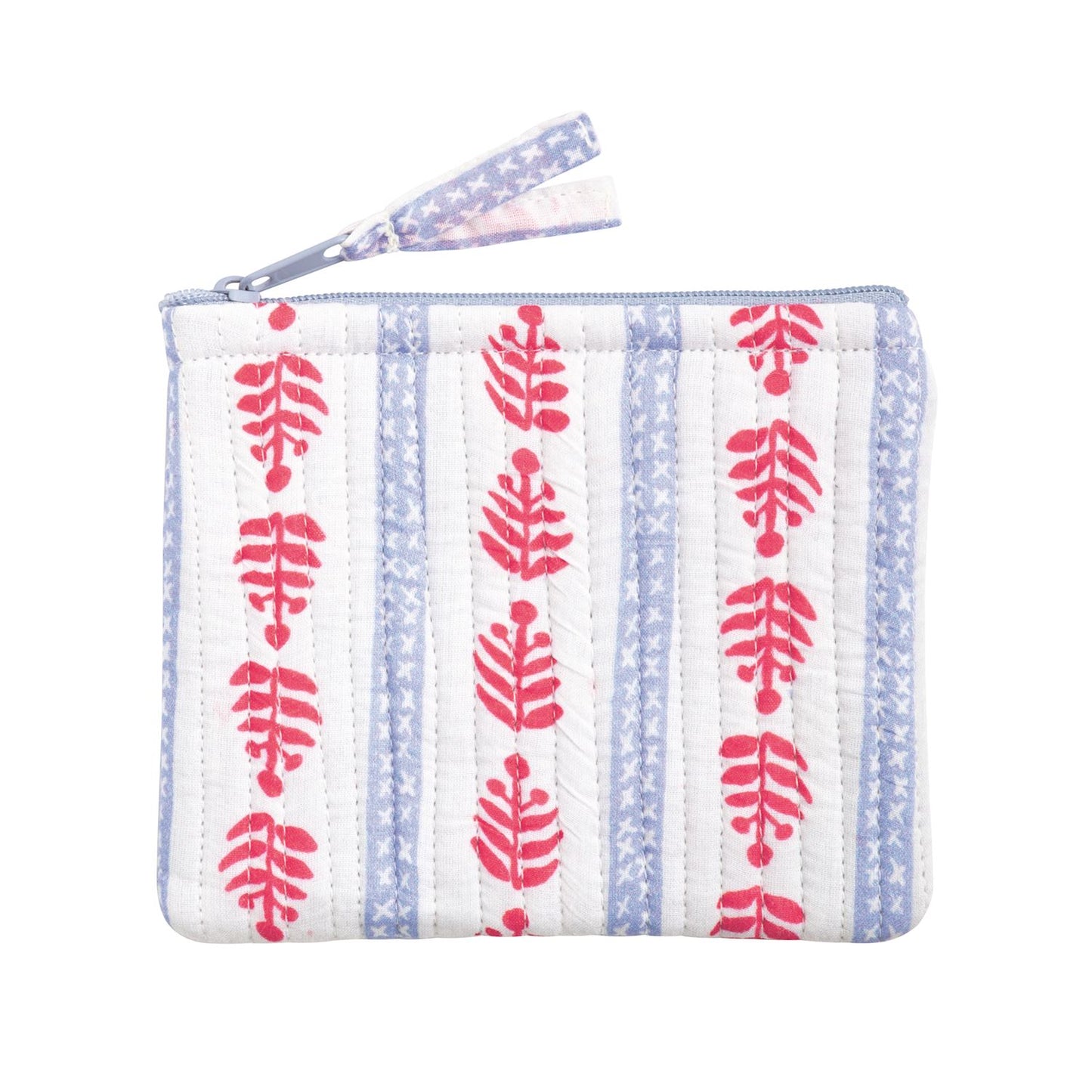 Americana Small Block Print Case - White