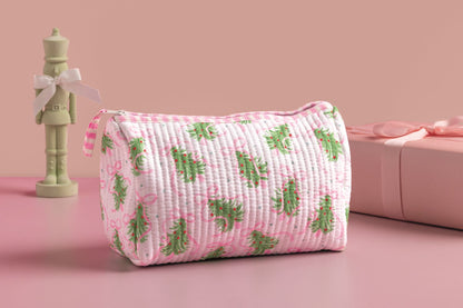 Bow Christmas Tree Quilted Case