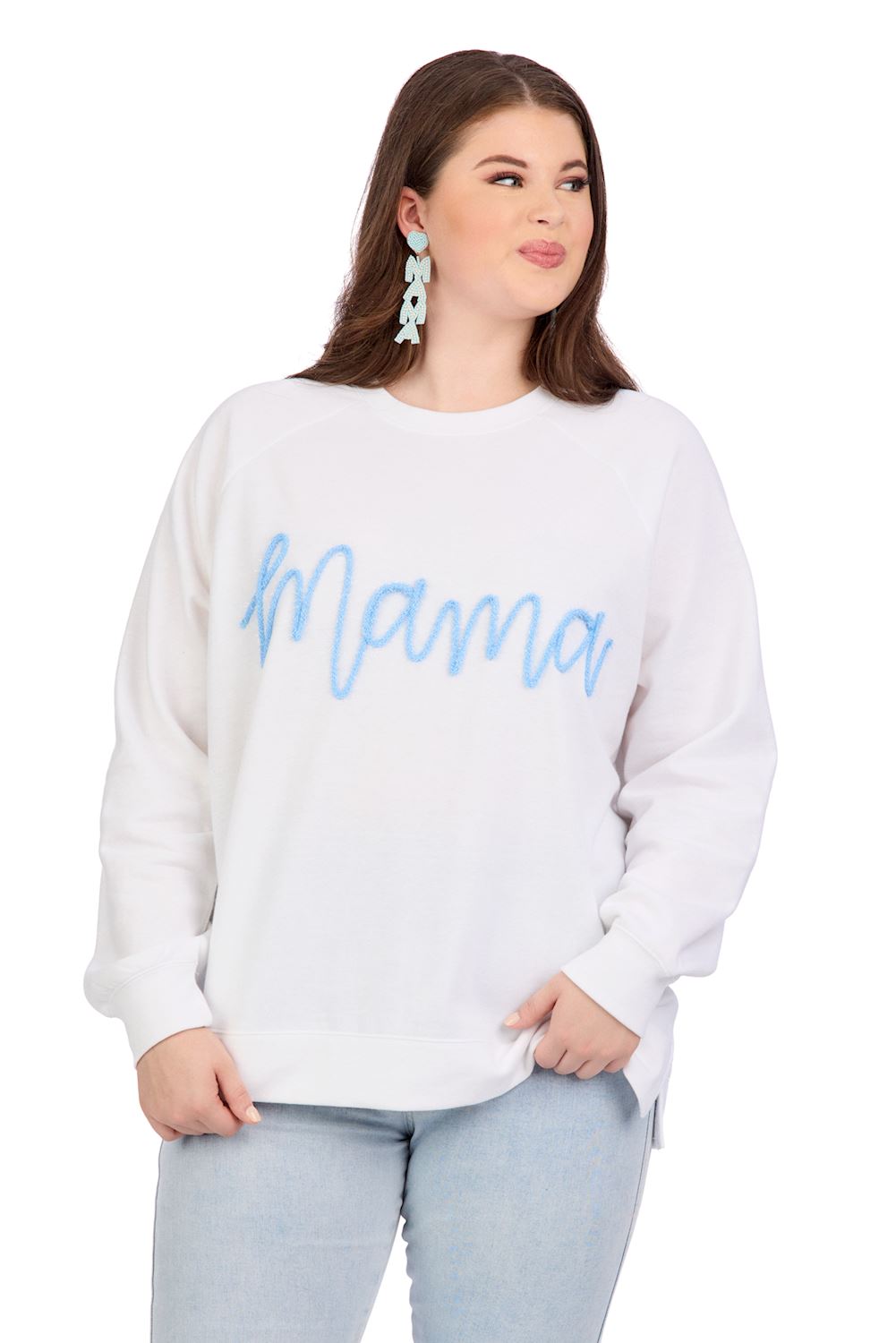 Blue Mama Sparkle Sweatshirt