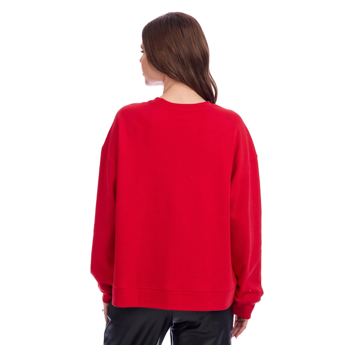 Red Cocktail Holiday Sparkle Sweatshirt