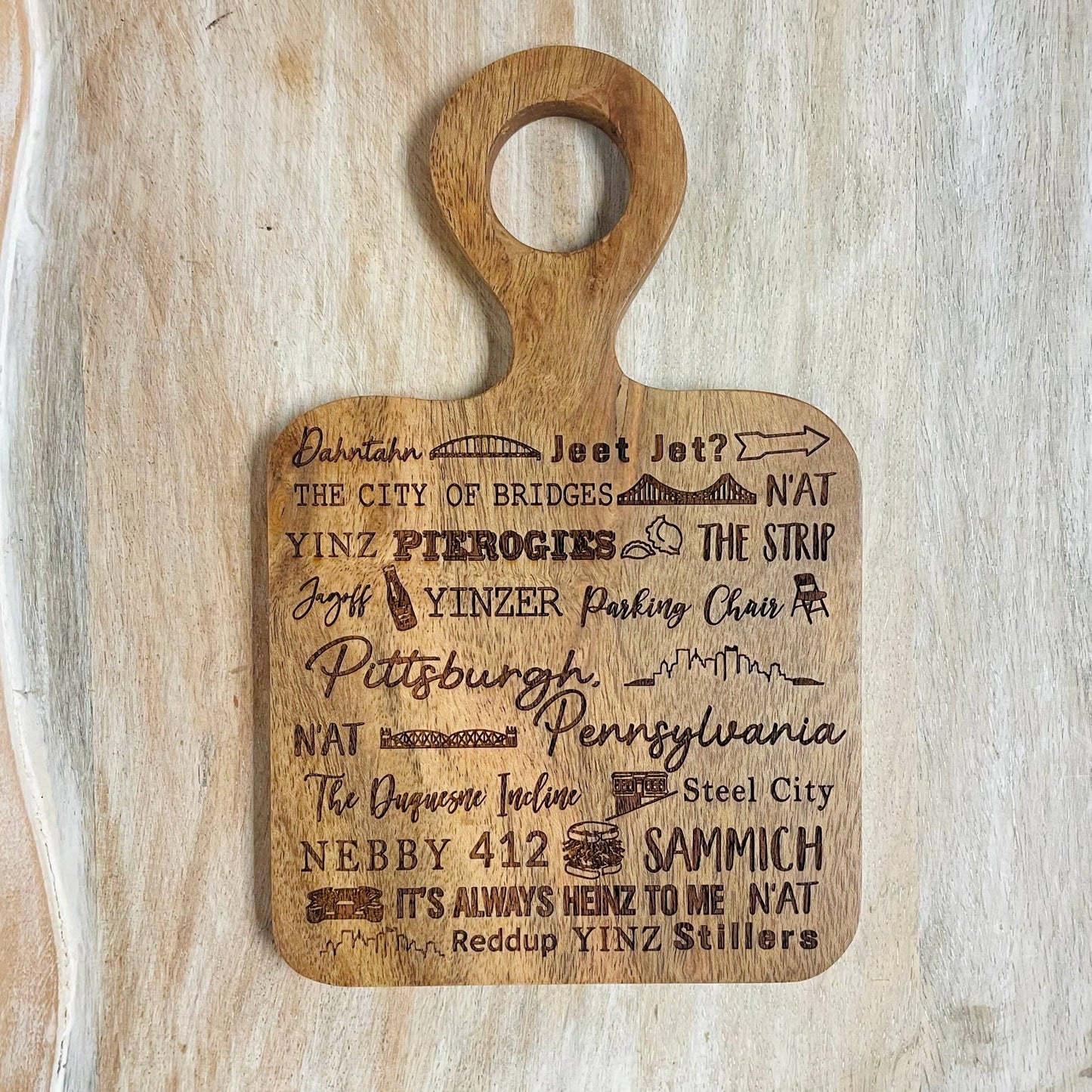 Pittsburgh Things Mini Cheese Board