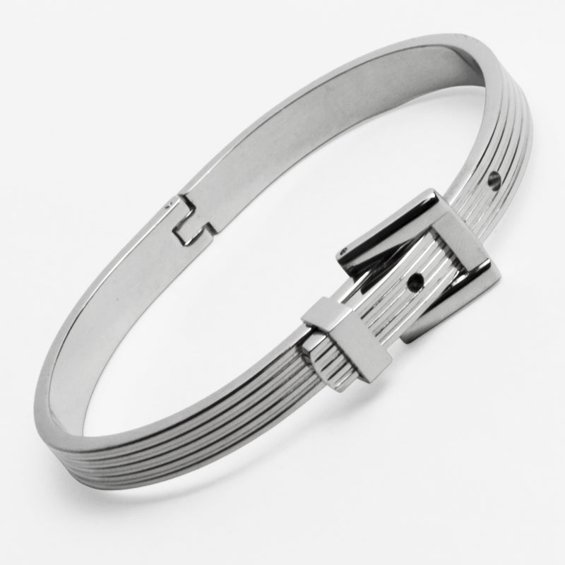 Belt Bangle Silver