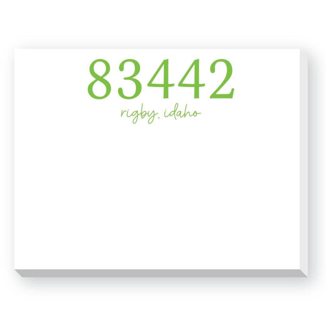 Zip Code Dittie Notepad - Greensburg Pennsylvania