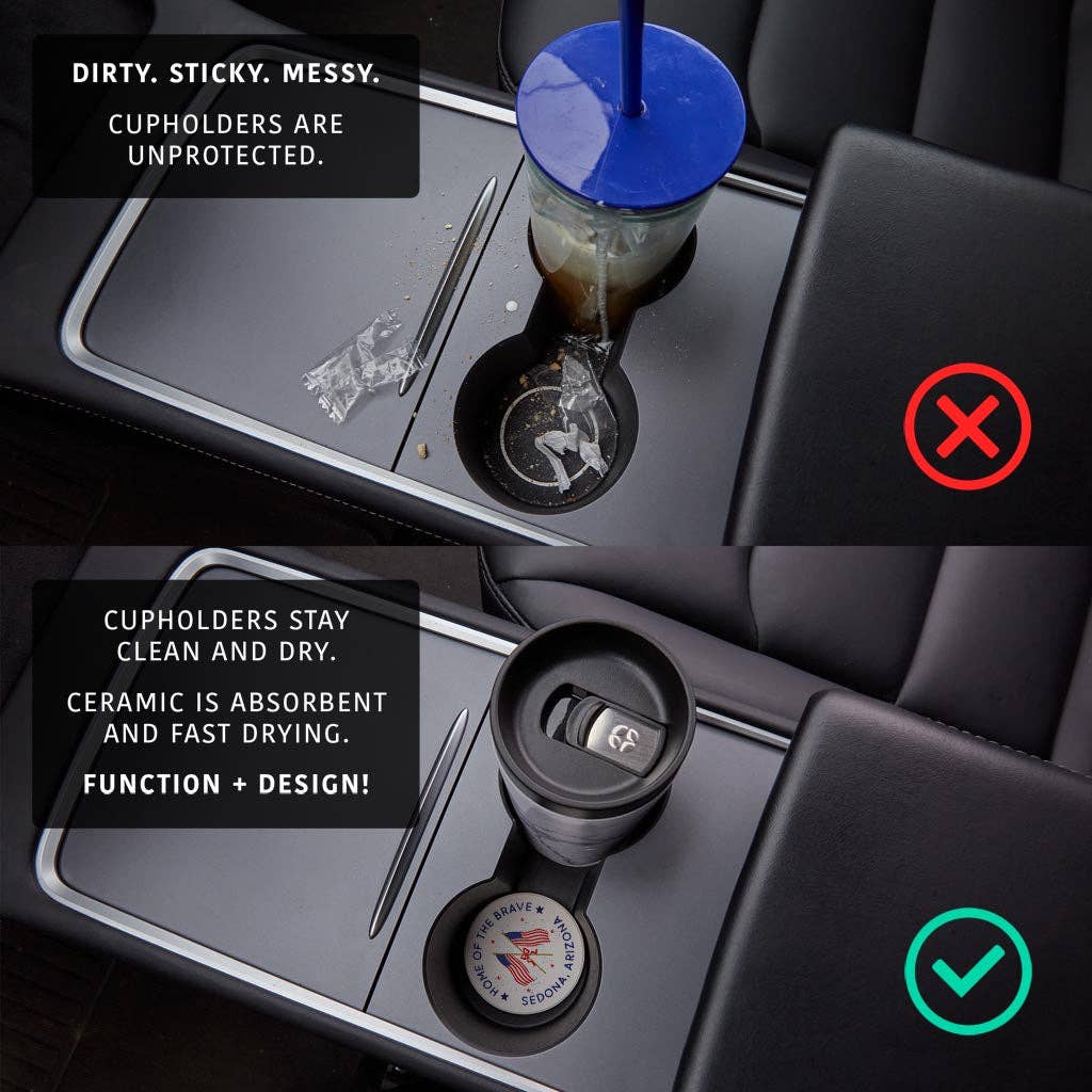 American Flag Car Coaster Set - Greensburg, Pennsylvania