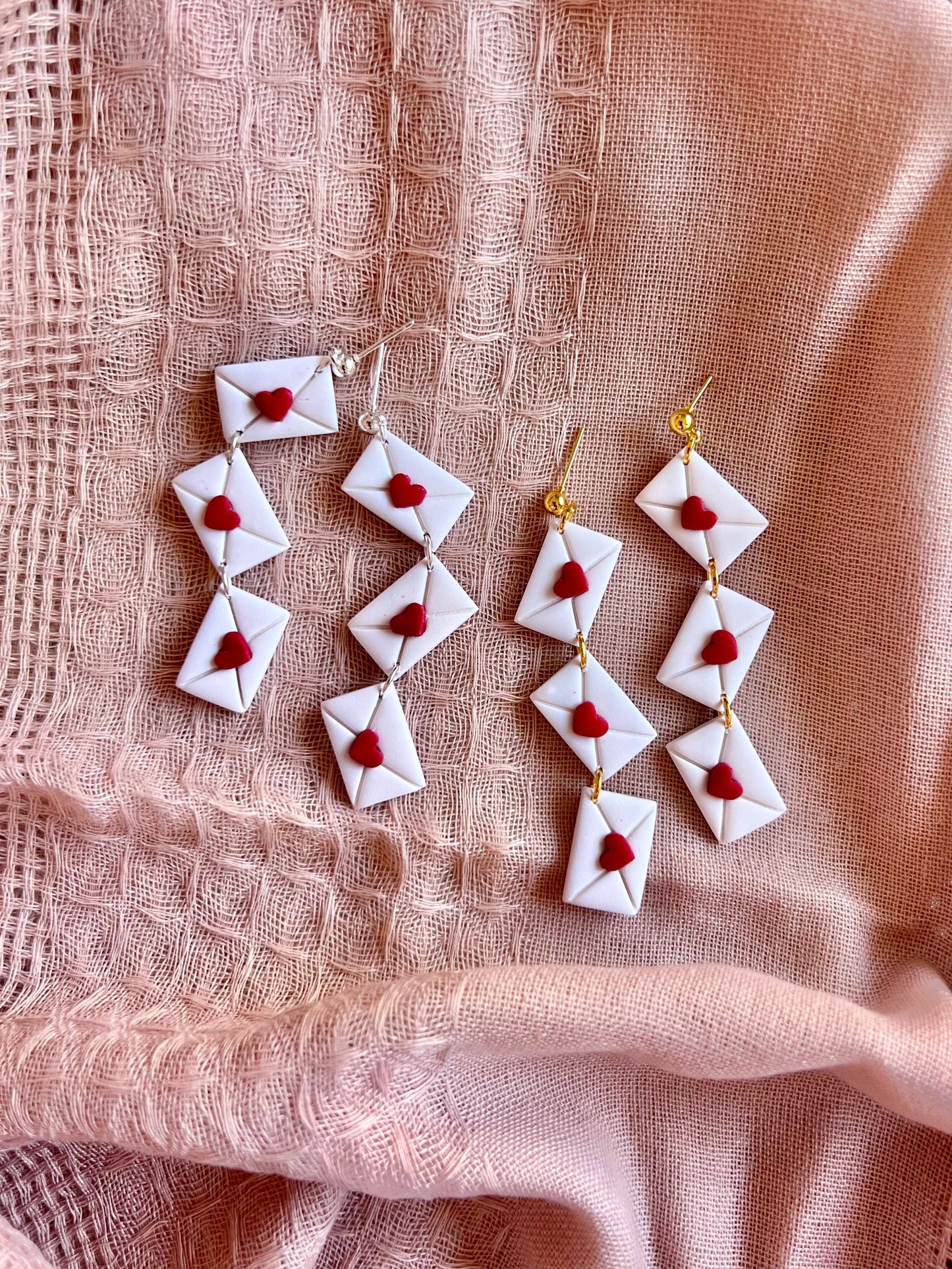 Love Letter Clay Earrings
