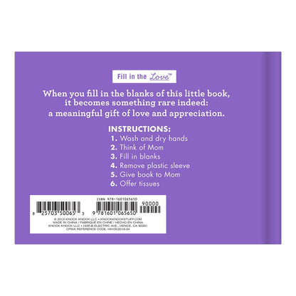Fill In The Love® Book - What I Love About Mom