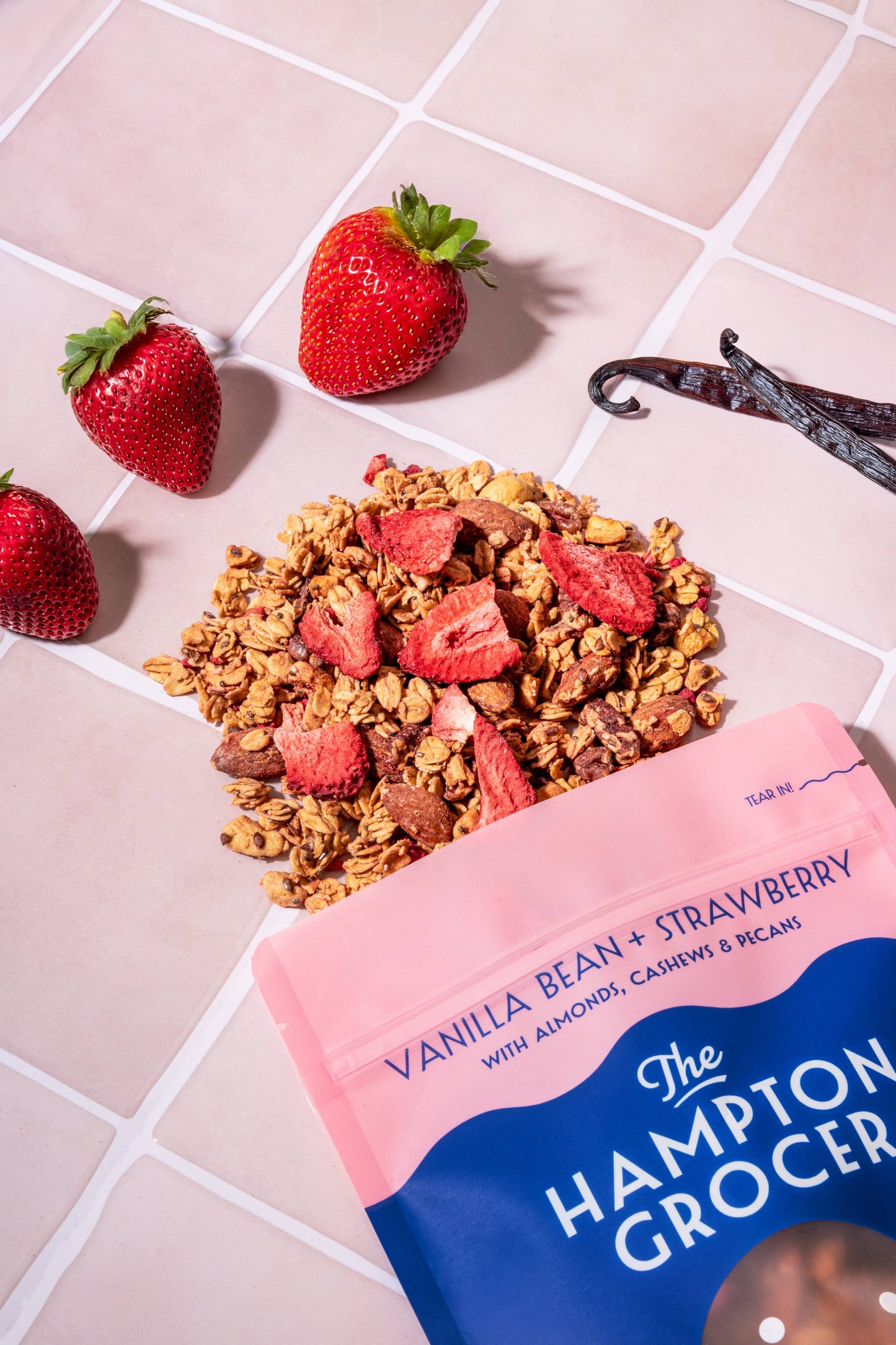 Vanilla Bean Strawberry Granola