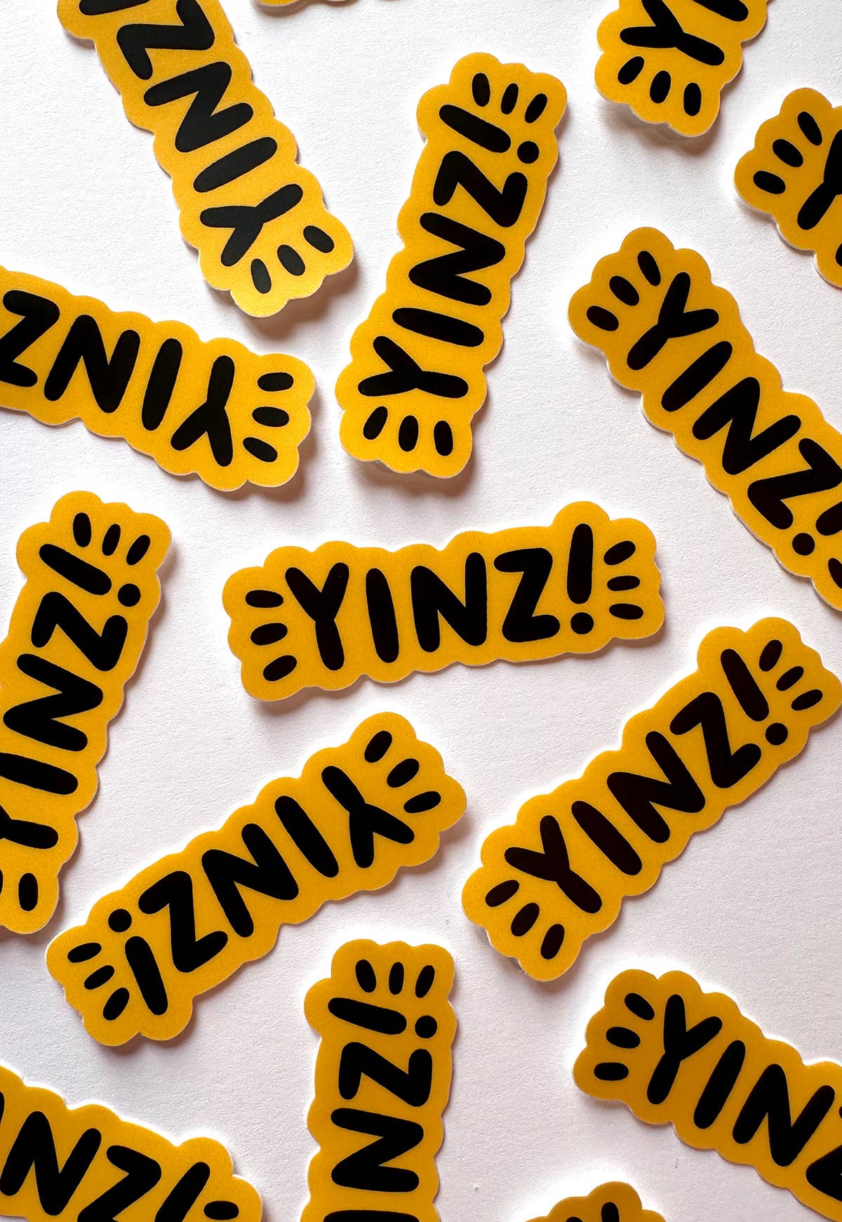 Yinz Mini Sticker - Yellow