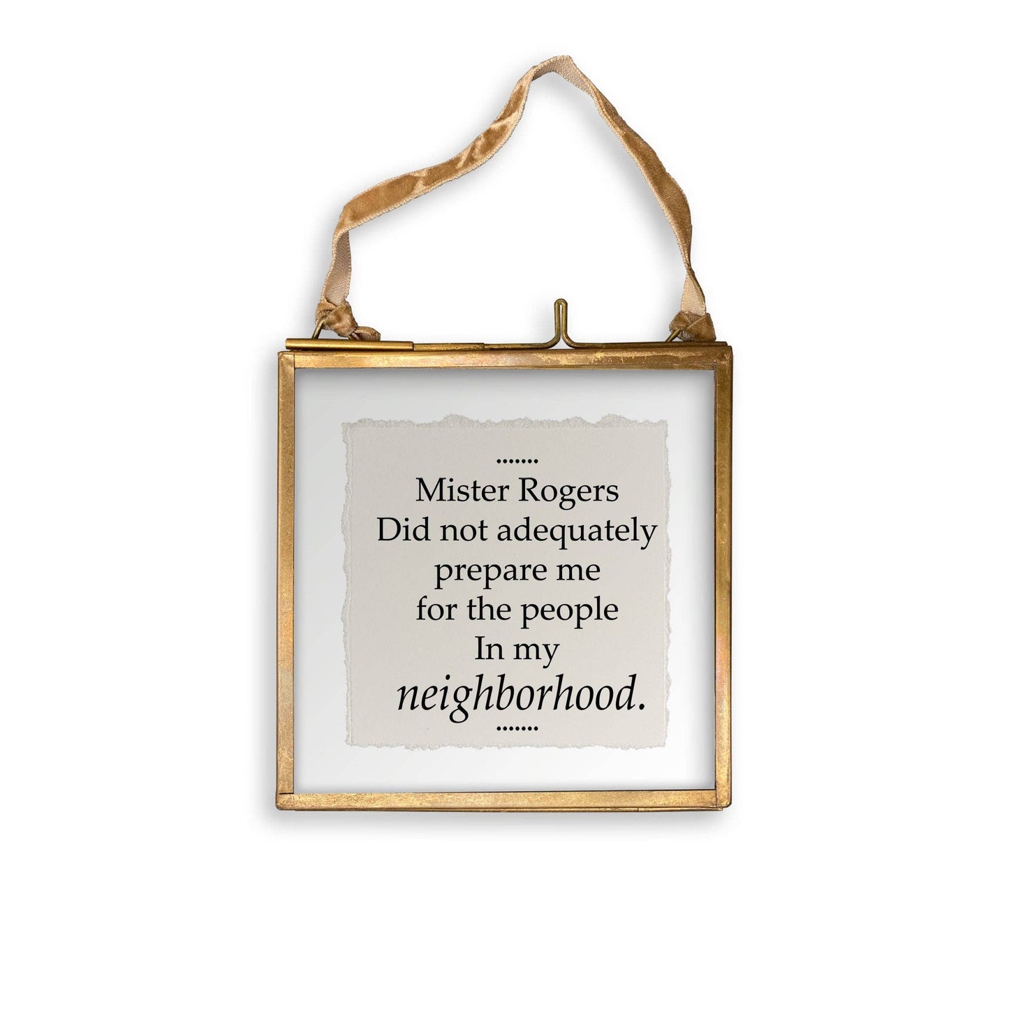 Mister Rogers Frame Ornament