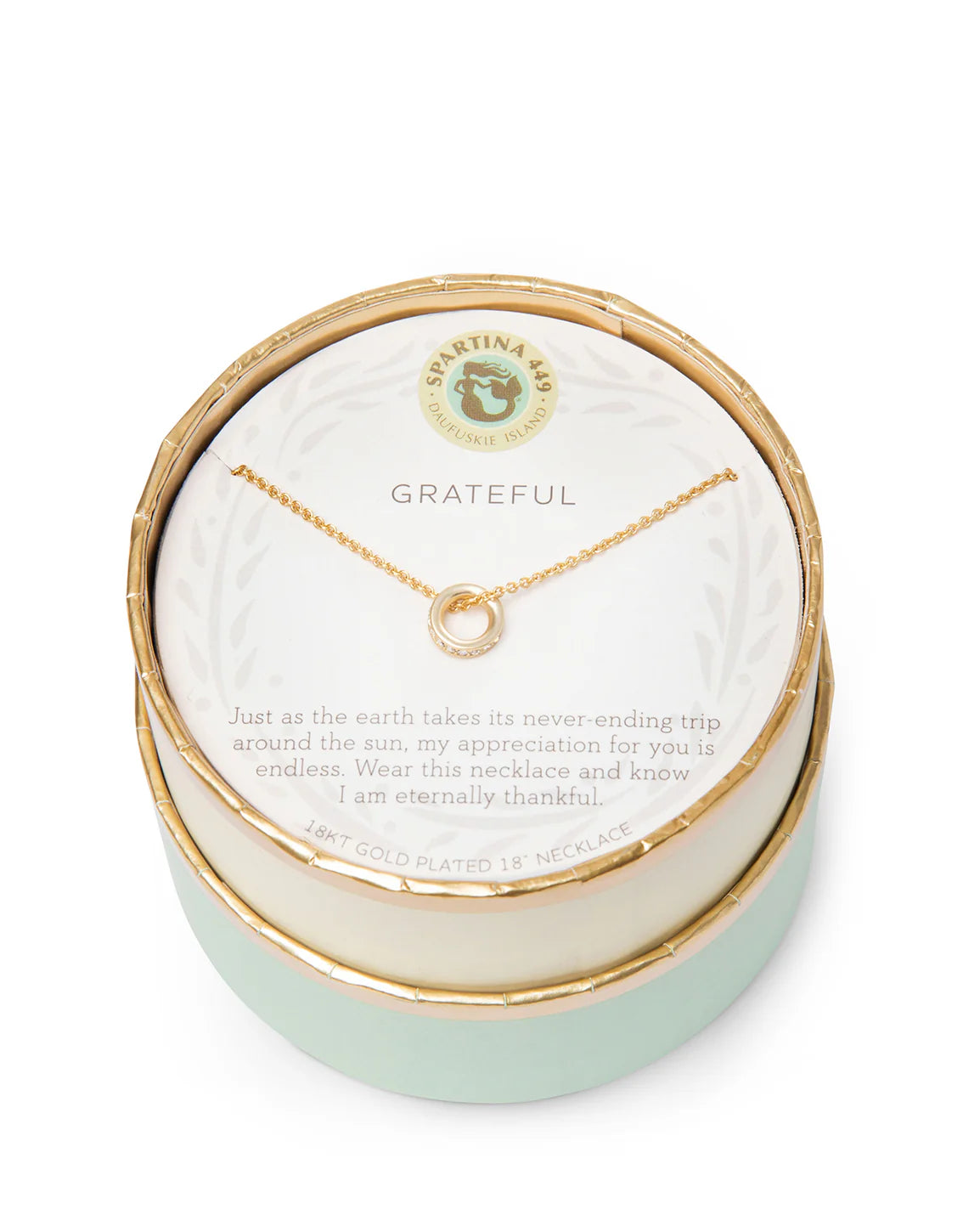 Sea La Vie Necklace Grateful/Ring- Gold
