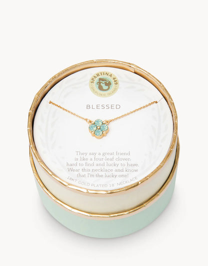 Sea La Vie Necklace Blessed Clover - Gold