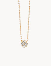 Load image into Gallery viewer, Sea La Vie Blessed/Clover Necklace - Crystal/Gold