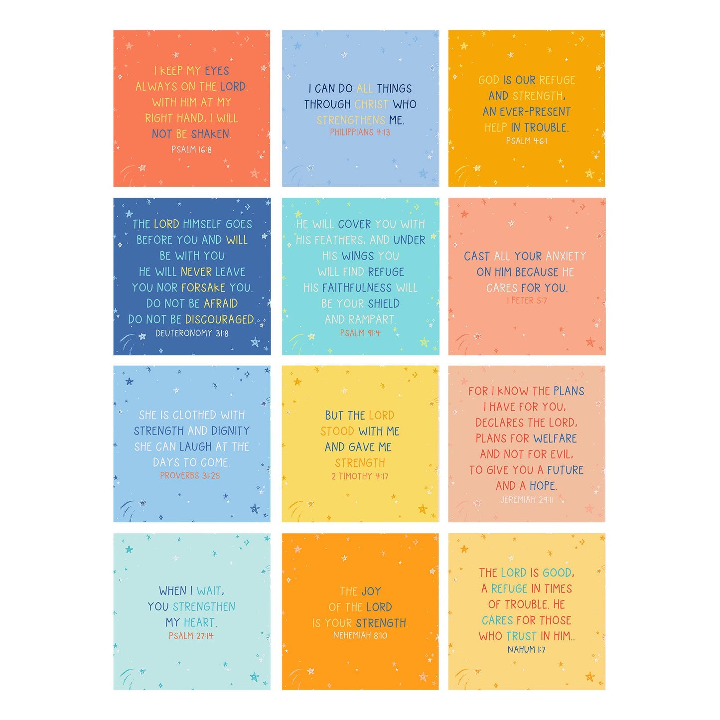 Bible Verse Card Set - For Strength